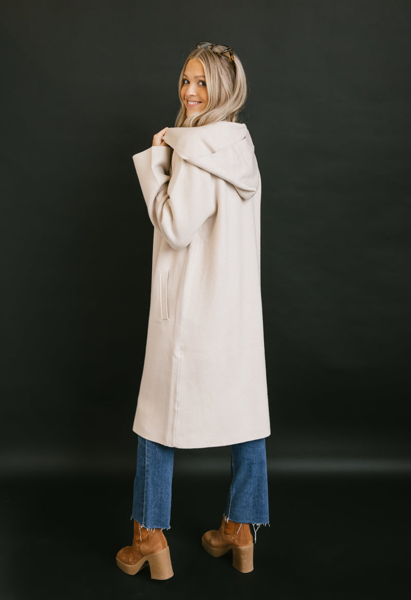 Classic On The Go Knit Jacket - OATMEAL - willows clothing Cardigan