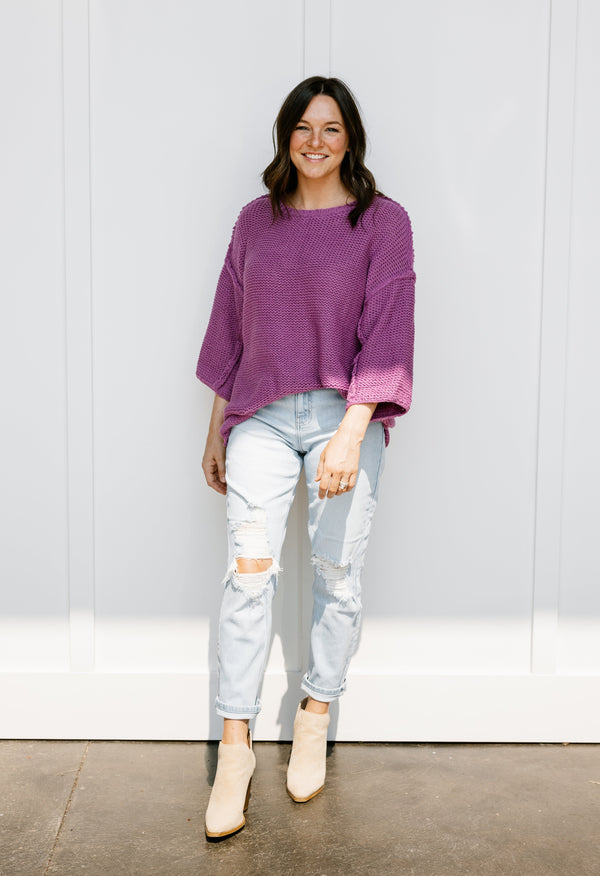 Cloud Sweater - ORCHID - willows clothing SWEATER