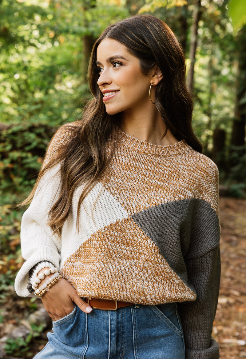 Cornerstone Sweater - CAMEL - willows clothing SWEATER