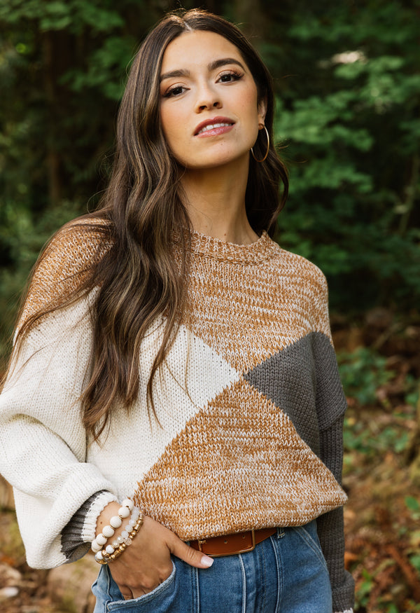 Cornerstone Sweater - CAMEL - willows clothing SWEATER