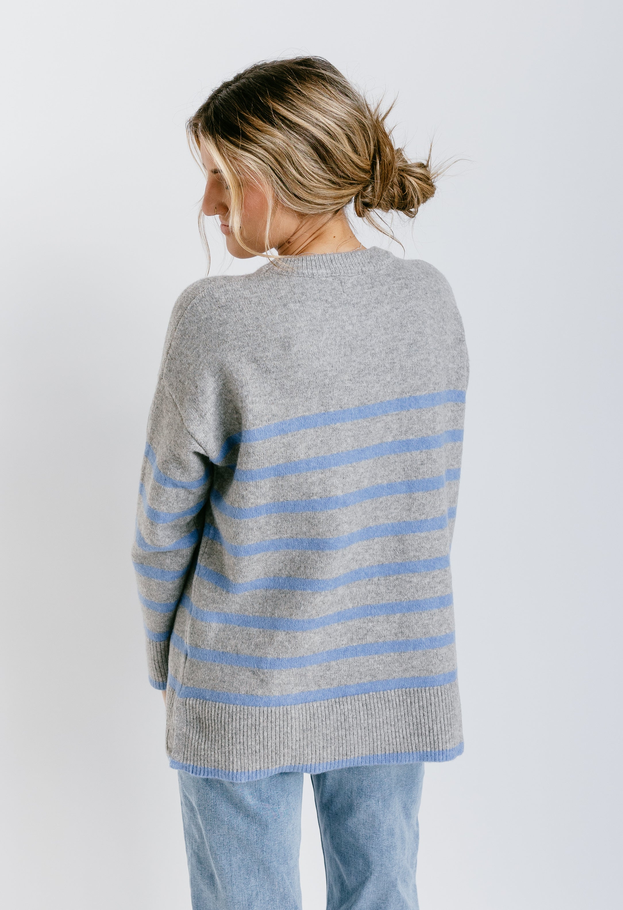 Dana Sweater - BLUE - willows clothing SWEATER