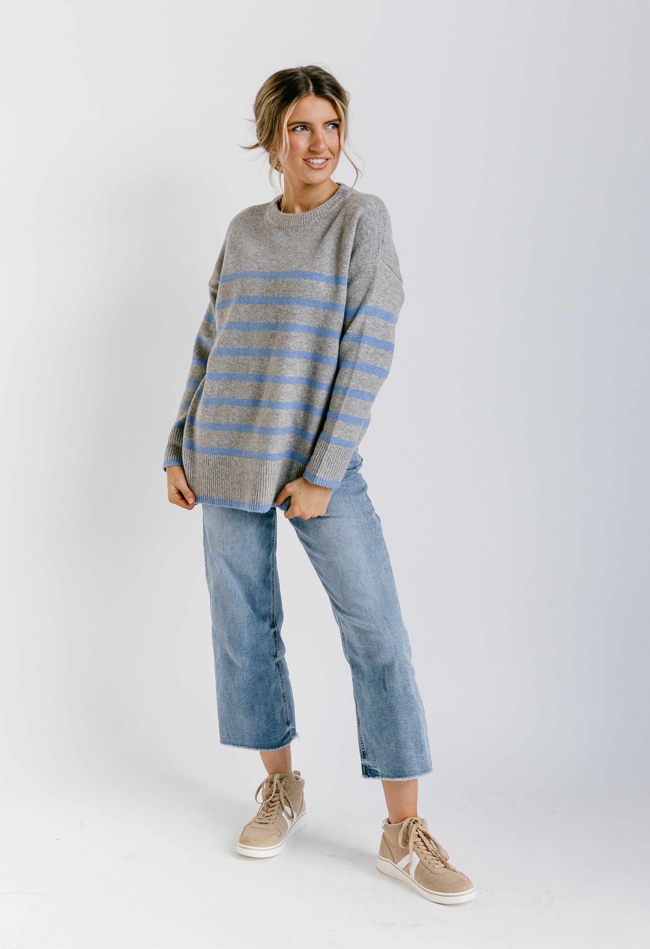Dana Sweater - BLUE - willows clothing SWEATER