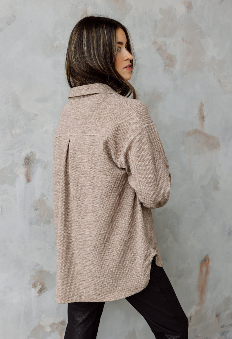 Debbie Shacket - MOCHA - willows clothing JACKET