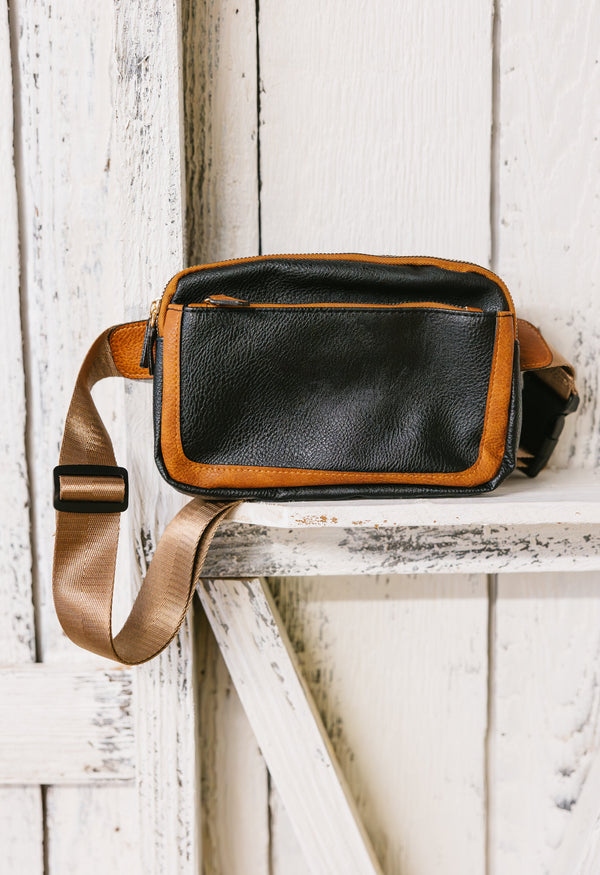 Delia Fanny Pack - BLACK - willows clothing FANNY PACK