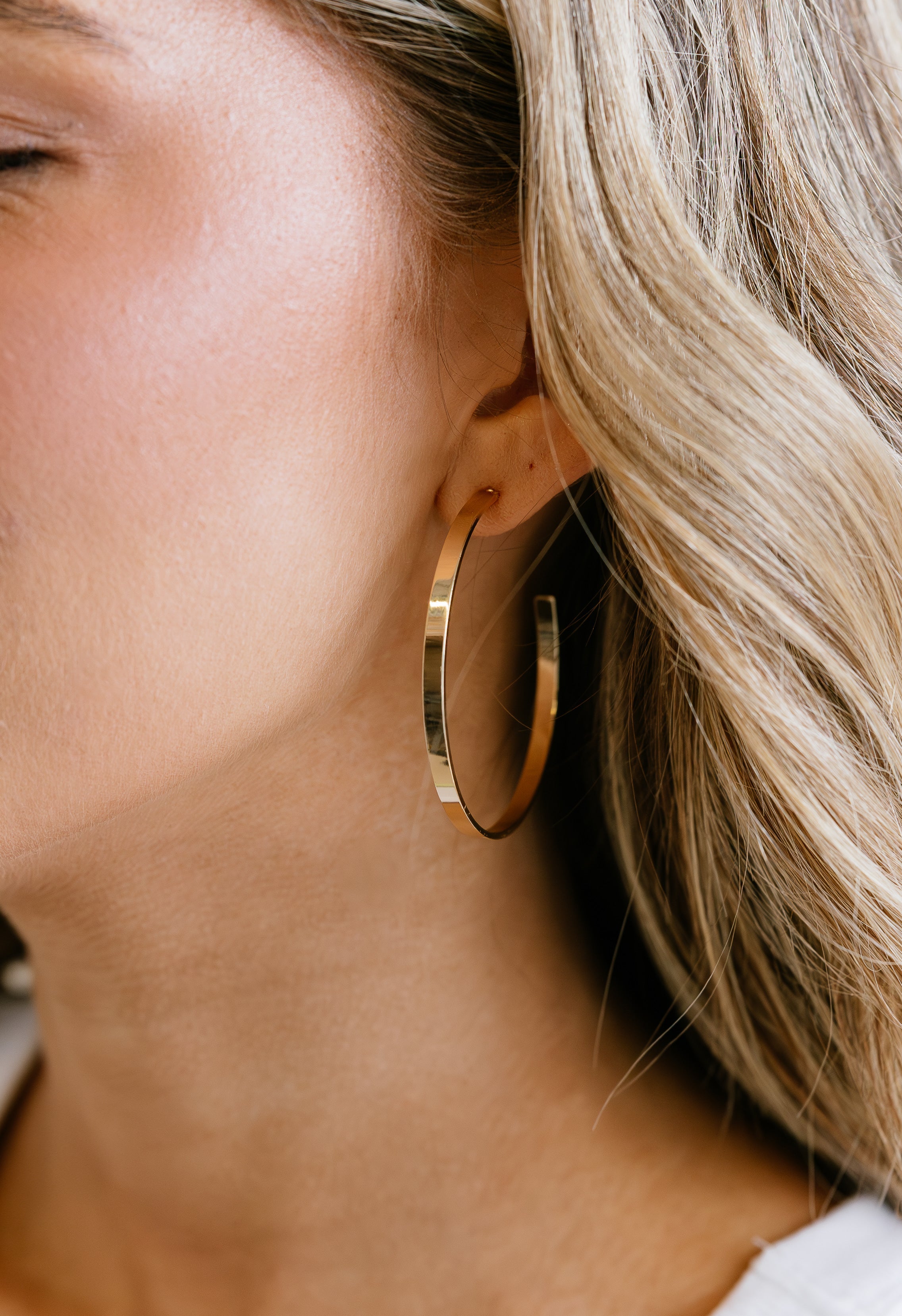 Donatella Hoops - GOLD - willows clothing Earrings