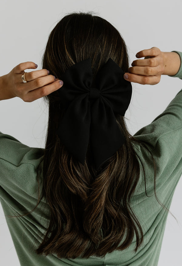 Ella Hair Clip - BLACK - willows clothing Hair Clip