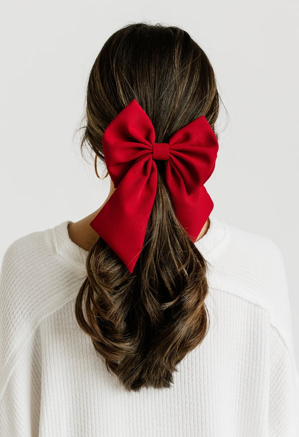 Ella Hair Clip - RED - willows clothing Hair Clip