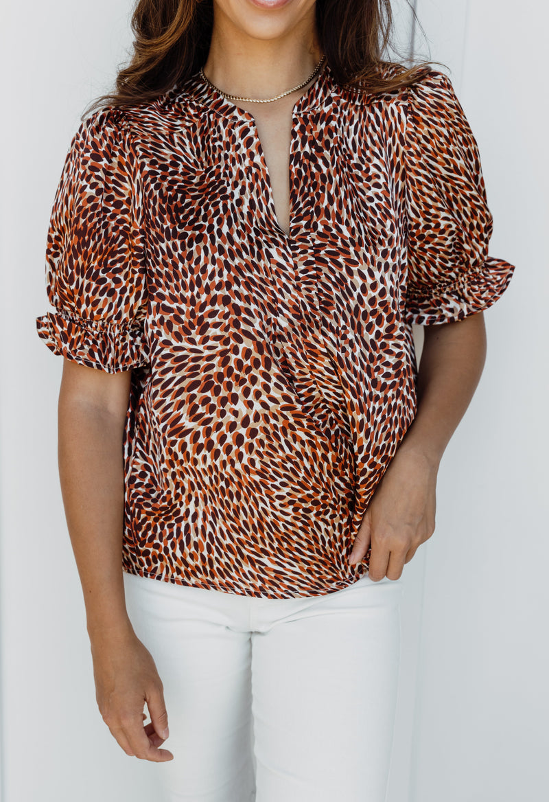 Elora Blouse - CLAY - willows clothing Blouse