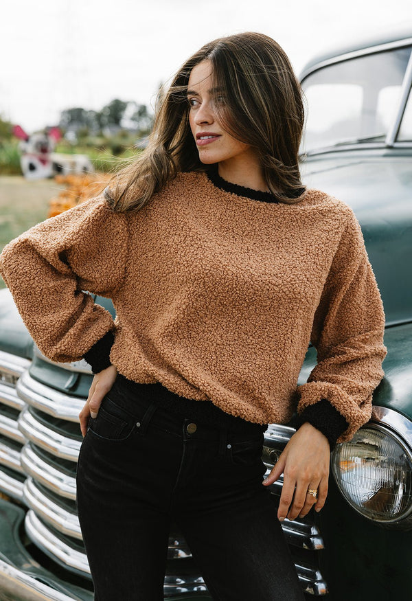 Ember Top - CAMEL - willows clothing L/S Shirt