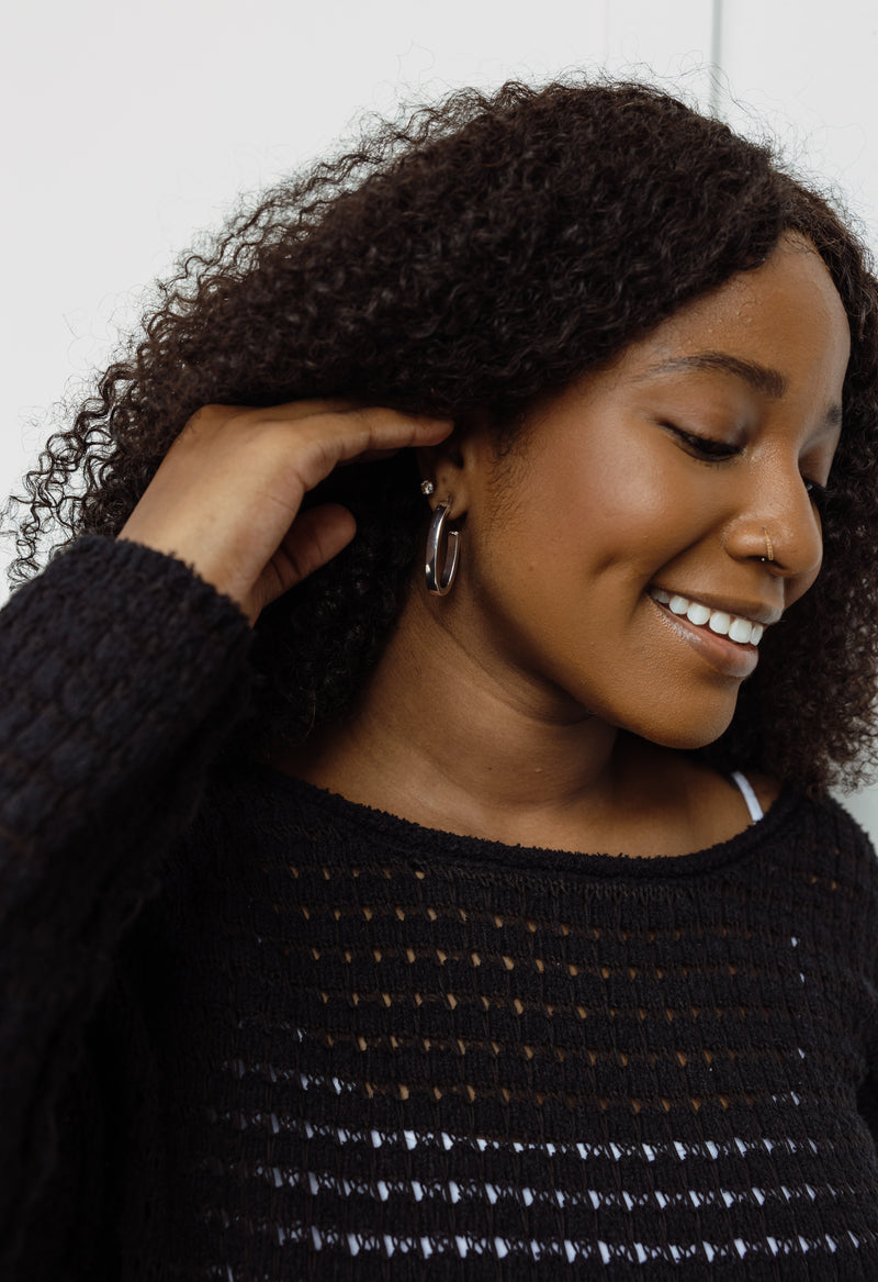 Ete Hoop - SILVER - willows clothing Earrings