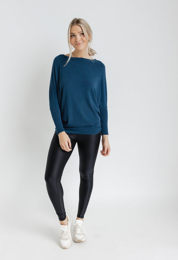 Favorite Comfy Tunic - TEAL - willows clothing L/S Shirt