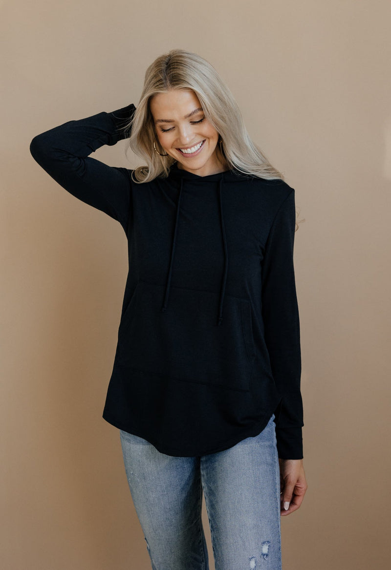 Favorite Hoodie - BLACK - willows clothing SWEATSHIRT