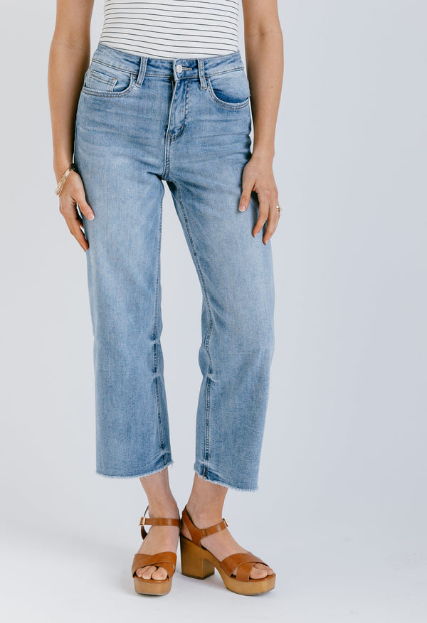 Fawn Jeans - MEDIUM - willows clothing CROP WIDE LEG