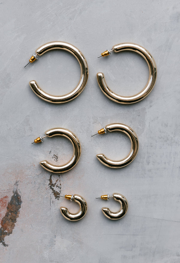 Fern Earring Set - GOLD - willows clothing Earrings