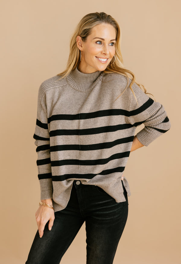 Fiona Sweater - MOCHA - willows clothing SWEATER