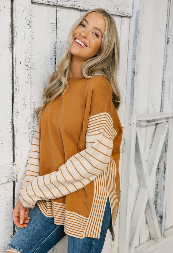 Francesca Sweater - SOFT CAMEL - willows clothing SWEATER