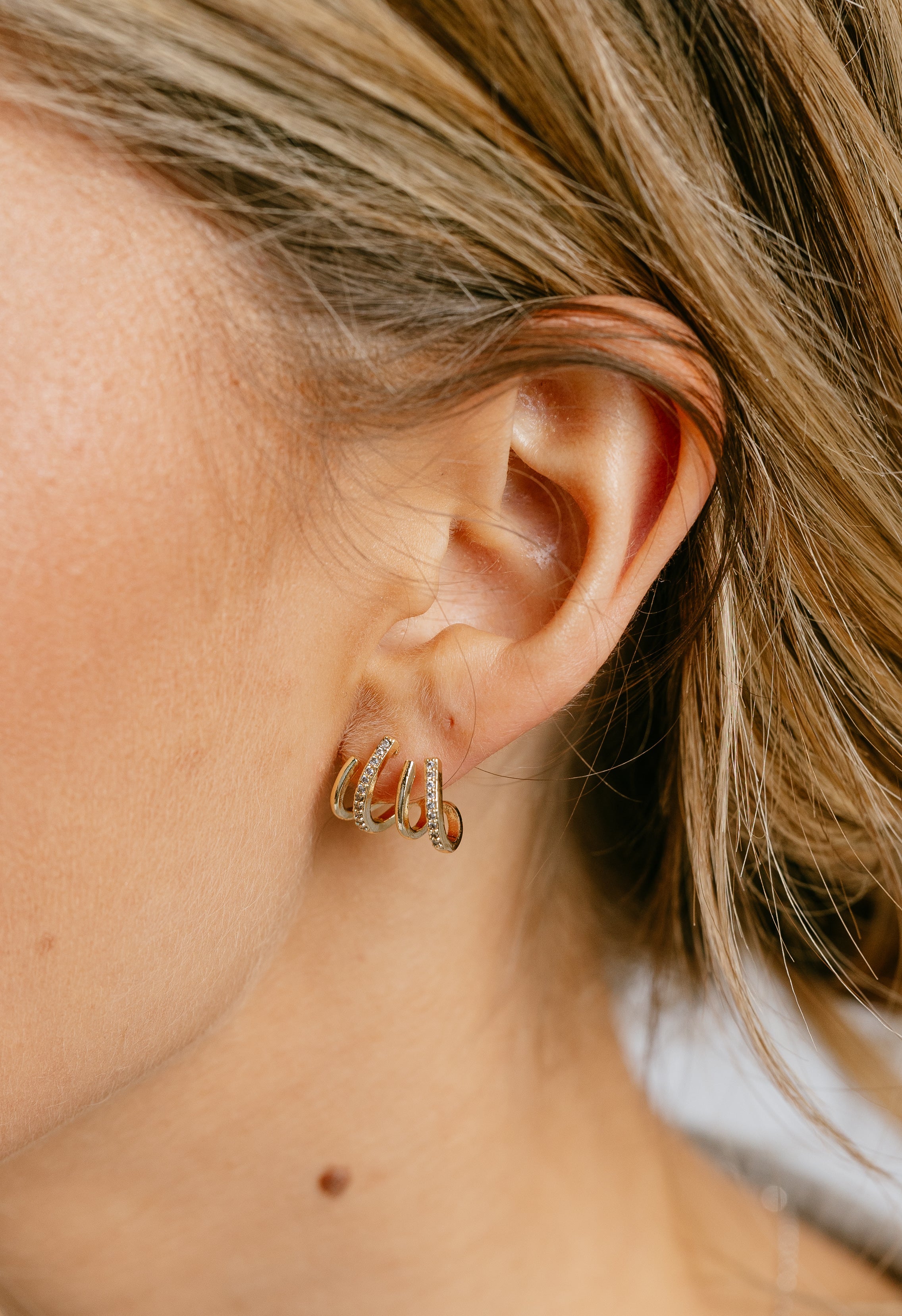 Frostbite Earrings - GOLD - willows clothing Earrings