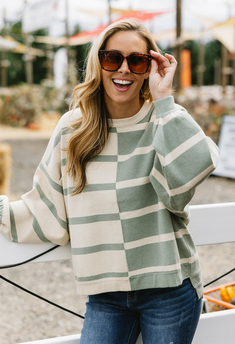 Gravity Sweater - SAGE - willows clothing SWEATER