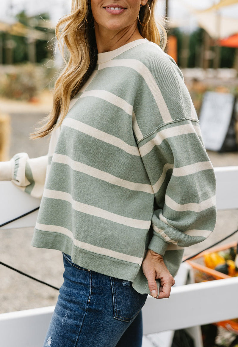 Gravity Sweater - SAGE - willows clothing SWEATER