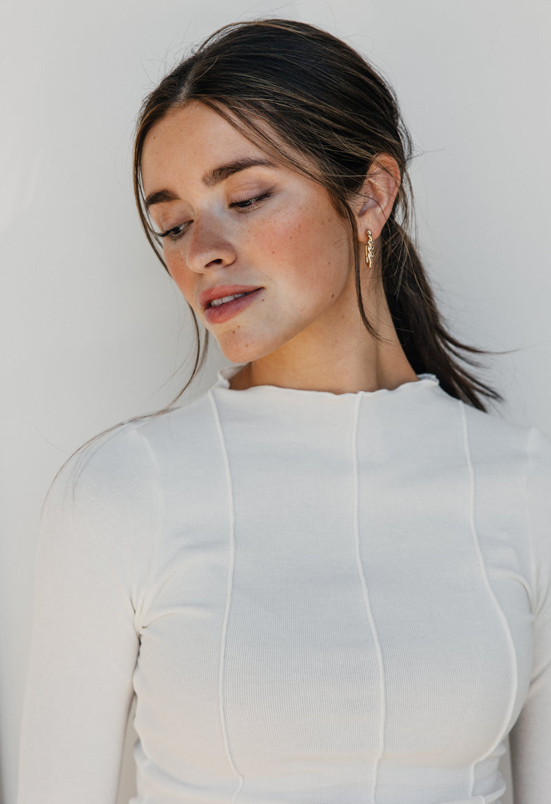 Helena Top - OFF WHITE - willows clothing L/S Shirt