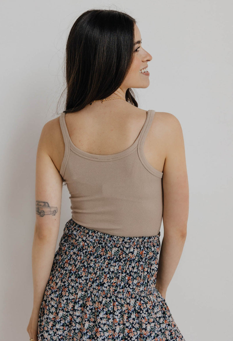 In Harmony Tank - TAUPE - willows clothing Tanks