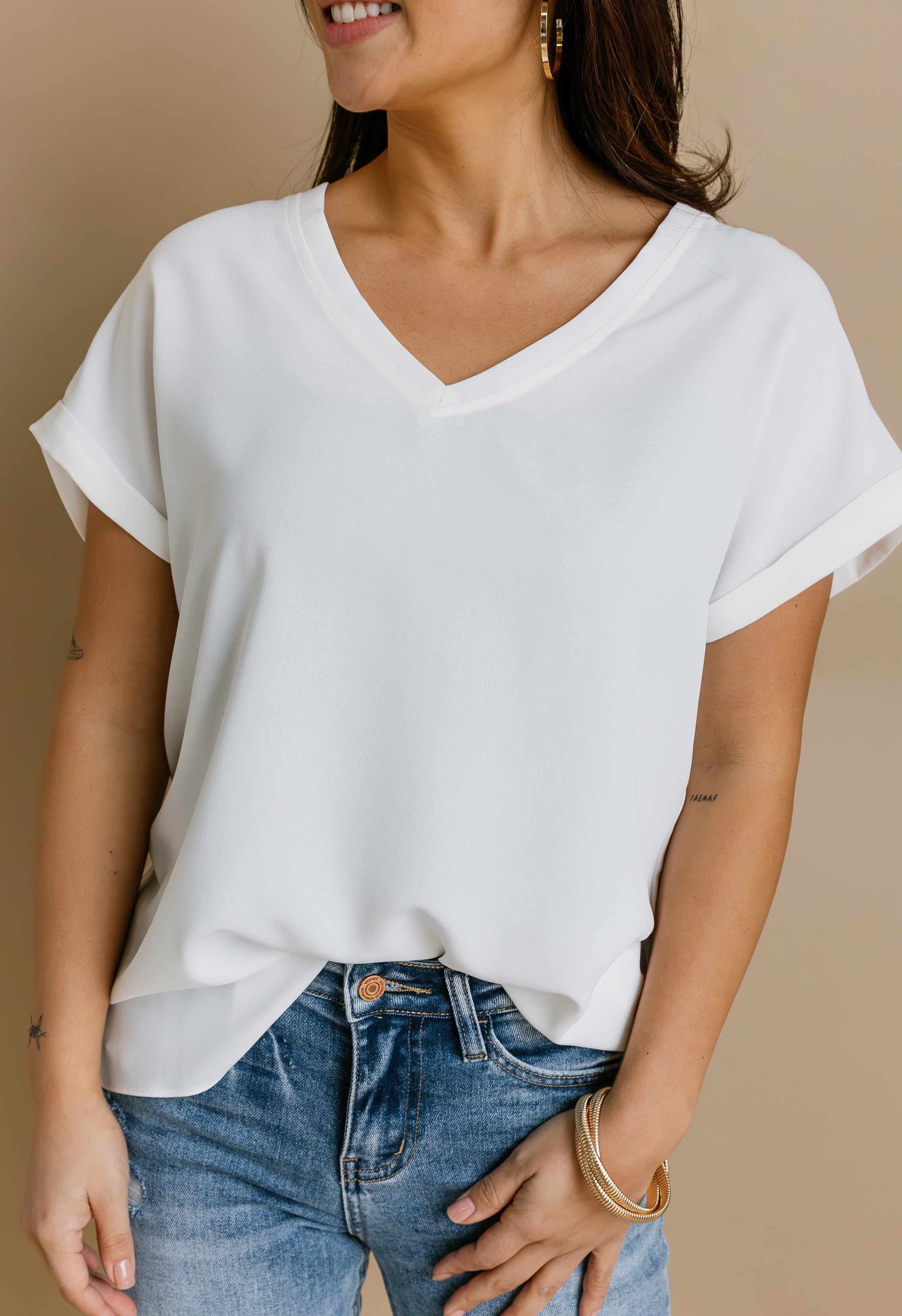 Joan Blouse - OFF WHITE - willows clothing BLOUSE