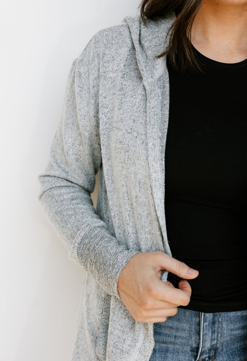 Journey Cardigan - Charcoal - willows clothing Cardigan