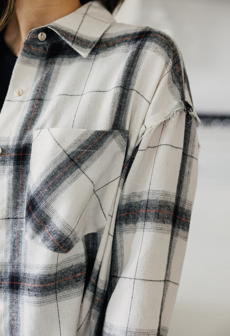 Kyla Flannel - IVORY - willows clothing L/S Shirt