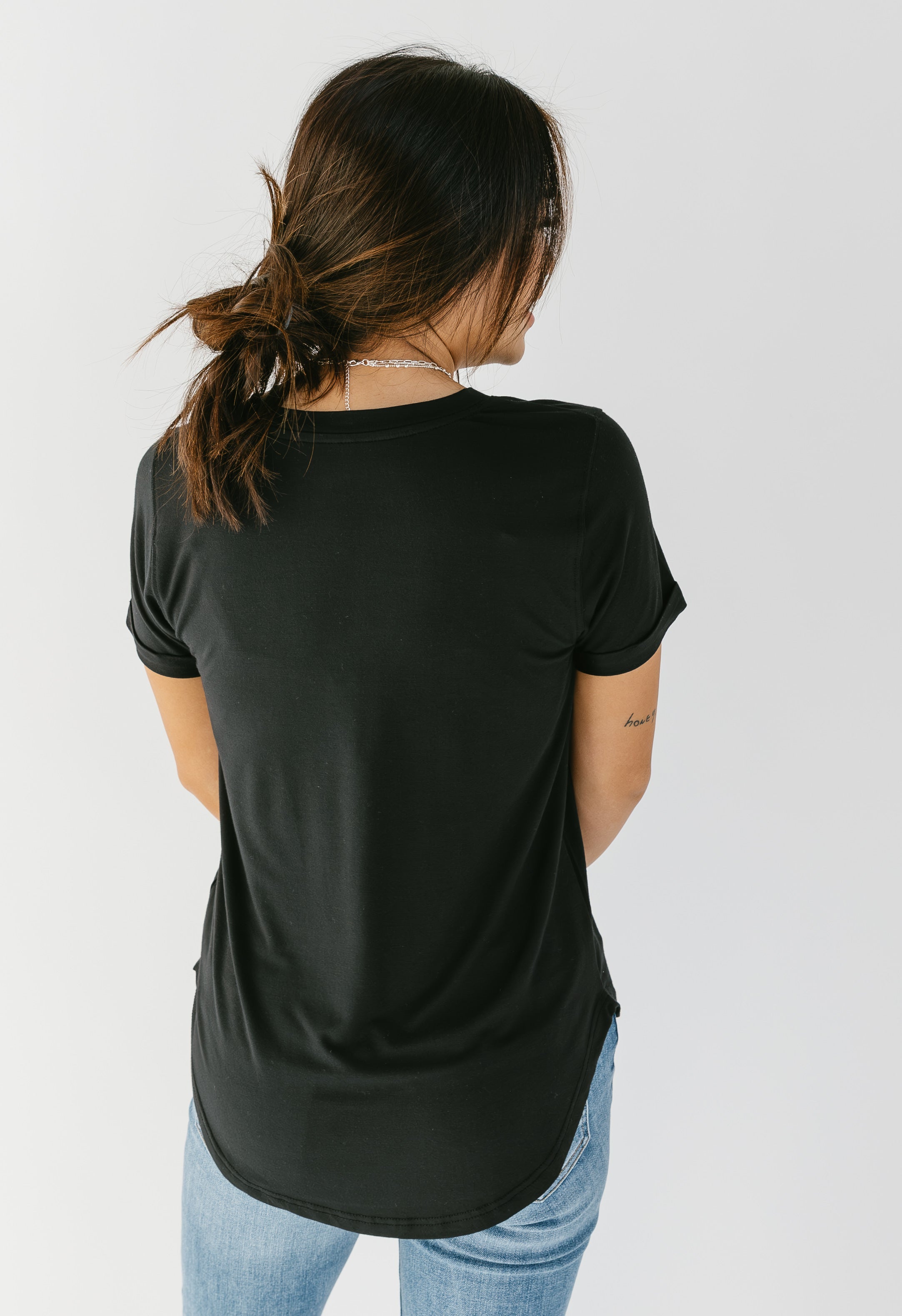 Lanelle Tee - BLACK - willows clothing S/S Shirt