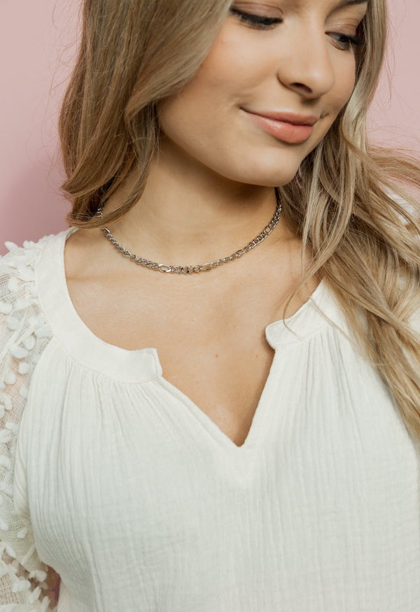 Leilani Chain Necklace - SILVER - willows clothing NECKLACES