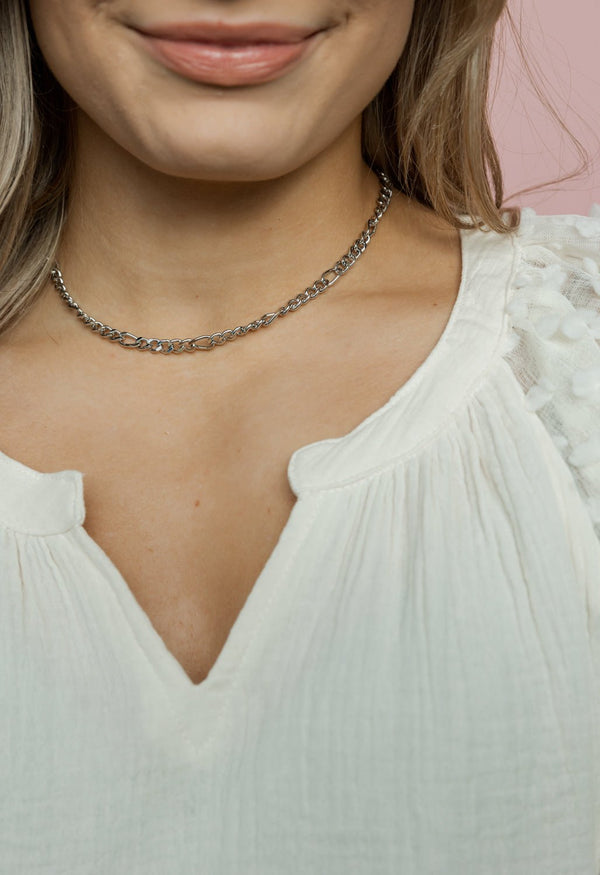 Leilani Chain Necklace - SILVER - willows clothing NECKLACES