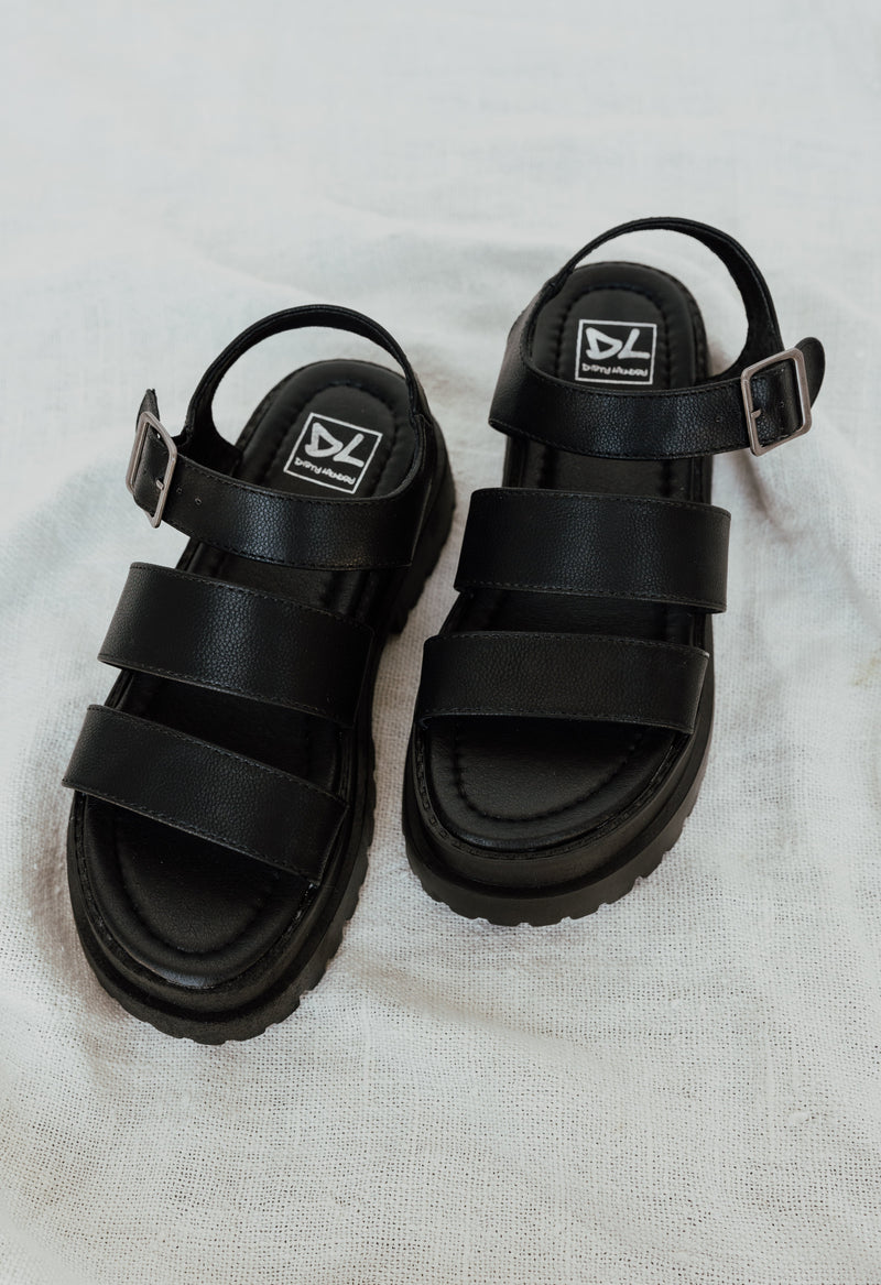 Maliyah Sandal - BLACK - willows clothing Sandals