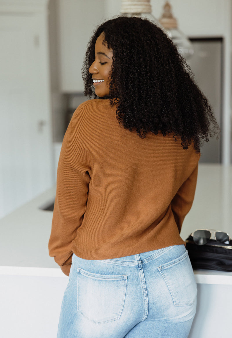 Maryam Sweater - CAMEL - willows clothing SWEATER