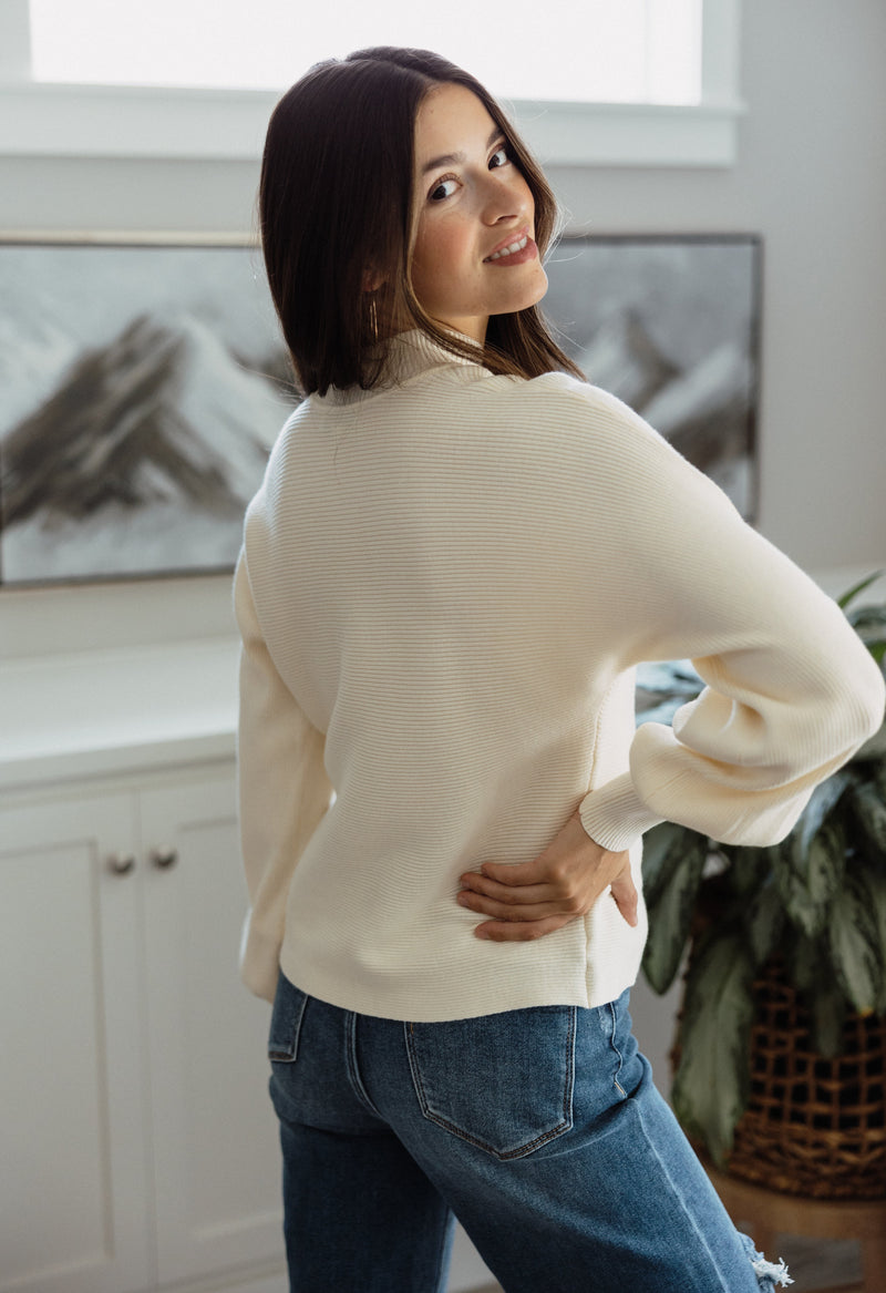 Maryam Sweater - CREAM - willows clothing SWEATER