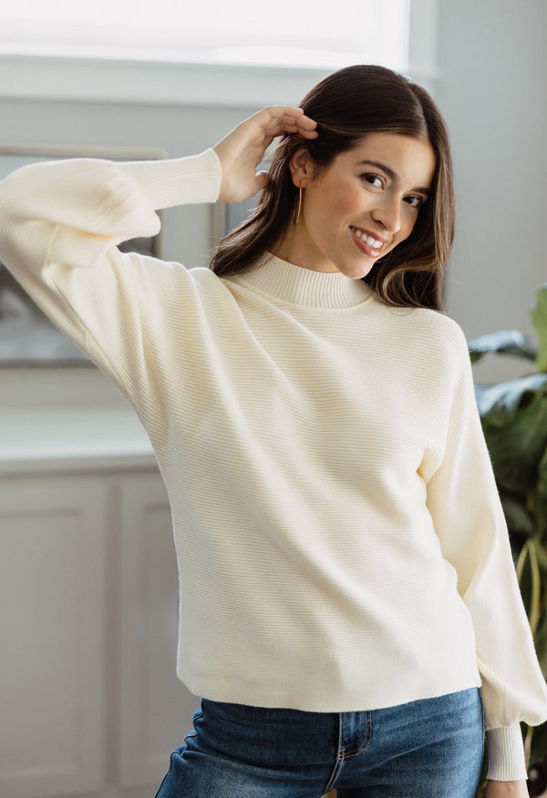 Maryam Sweater - CREAM - willows clothing SWEATER