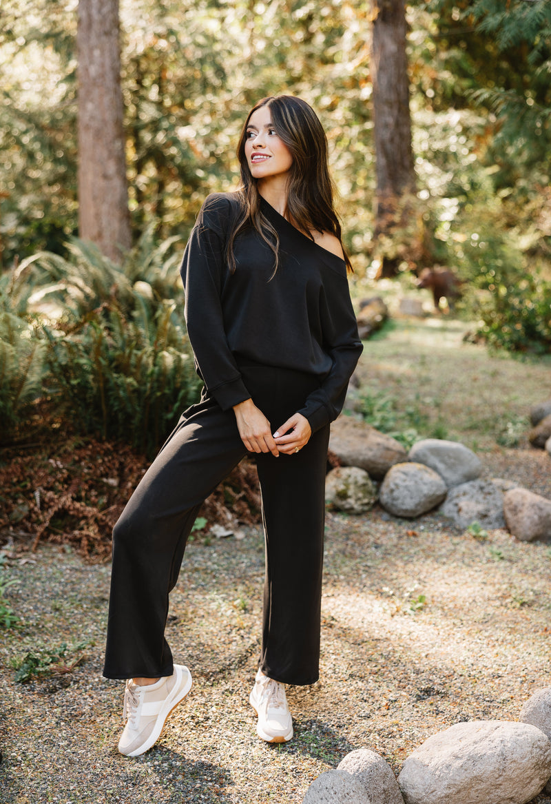 Mona Pants - BLACK - willows clothing Sweatpants