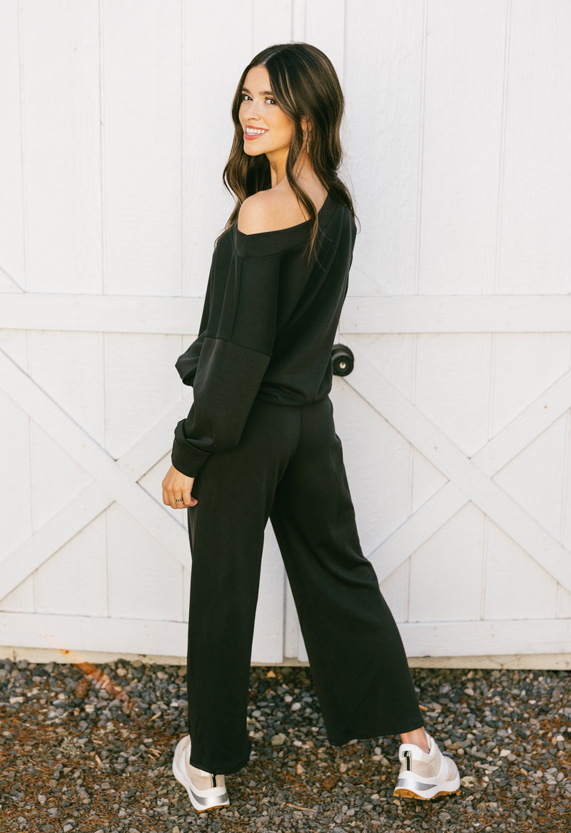 Mona Pants - BLACK - willows clothing Sweatpants
