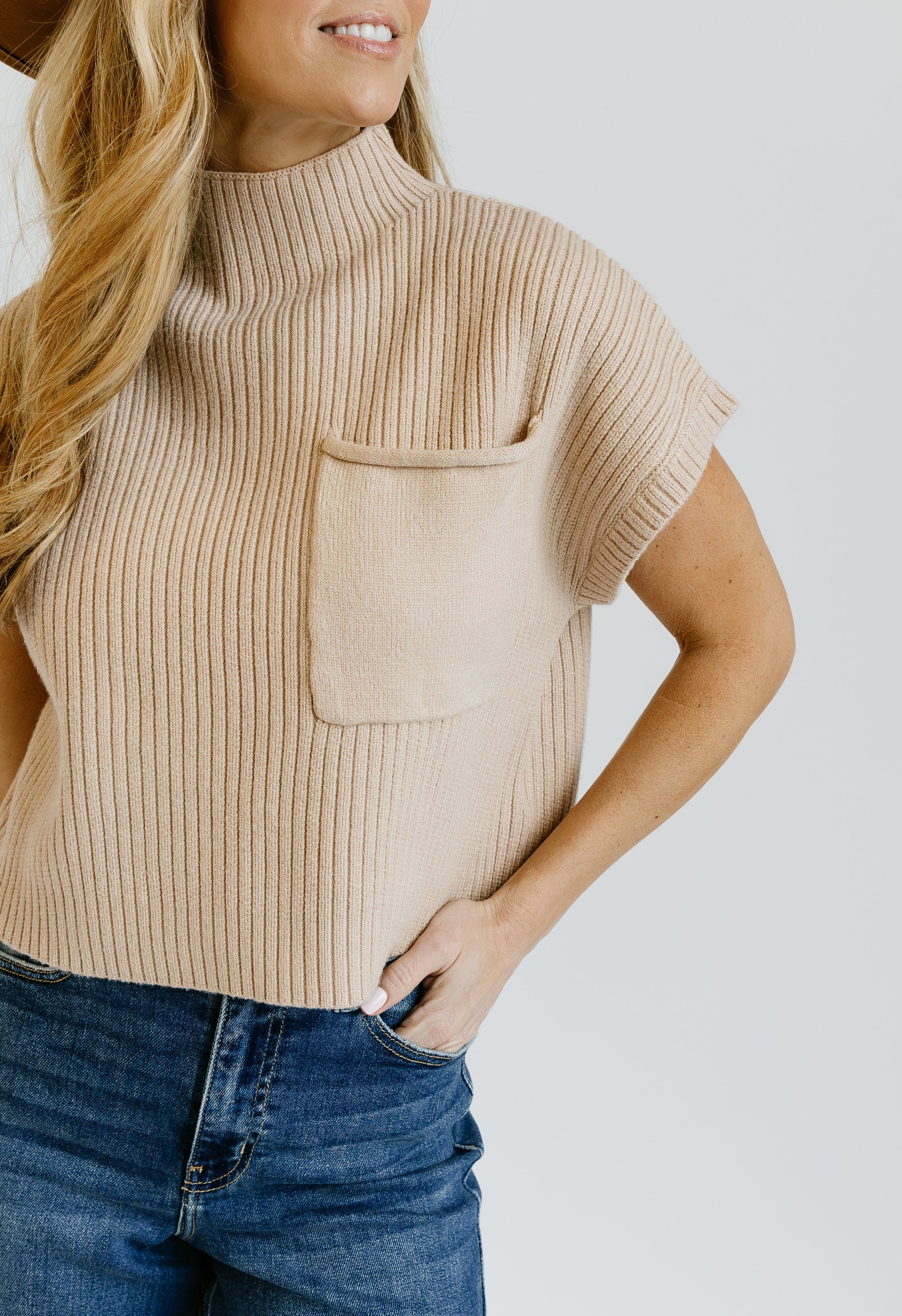 Monique Sweater - BONE - willows clothing SWEATER