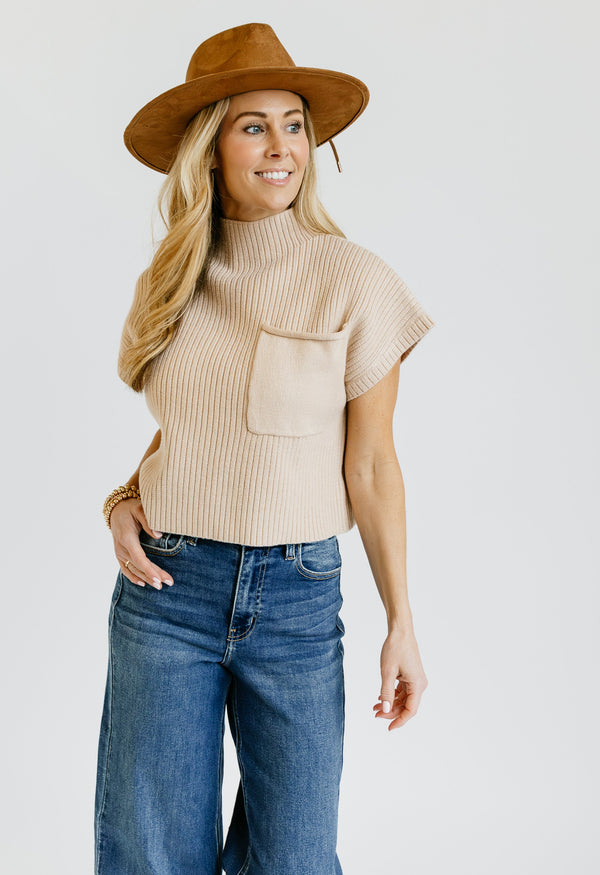 Monique Sweater - BONE - willows clothing SWEATER