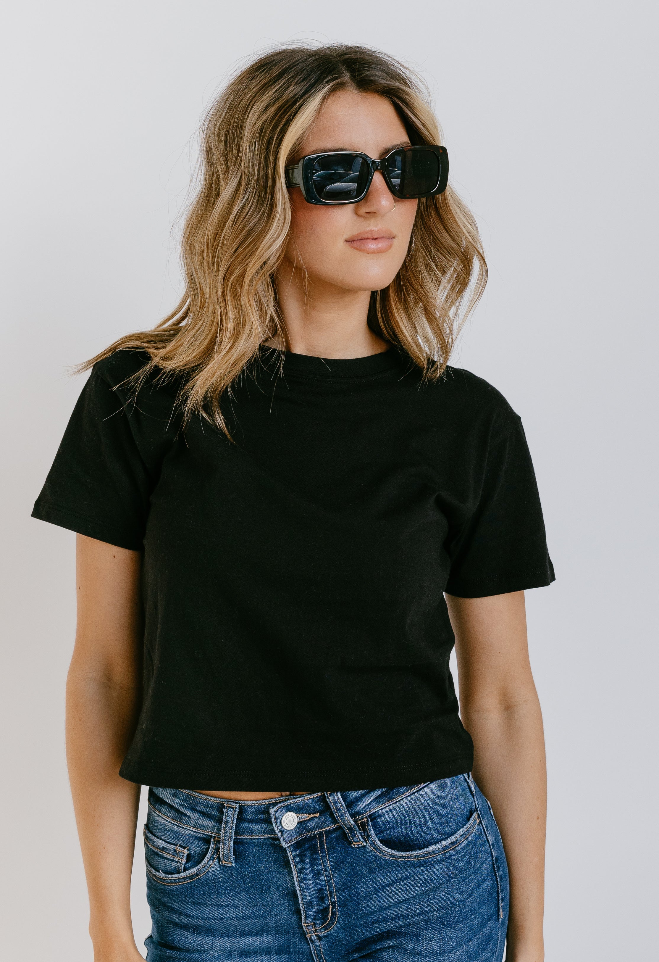 Nicki Tee - BLACK - willows clothing S/S Shirt