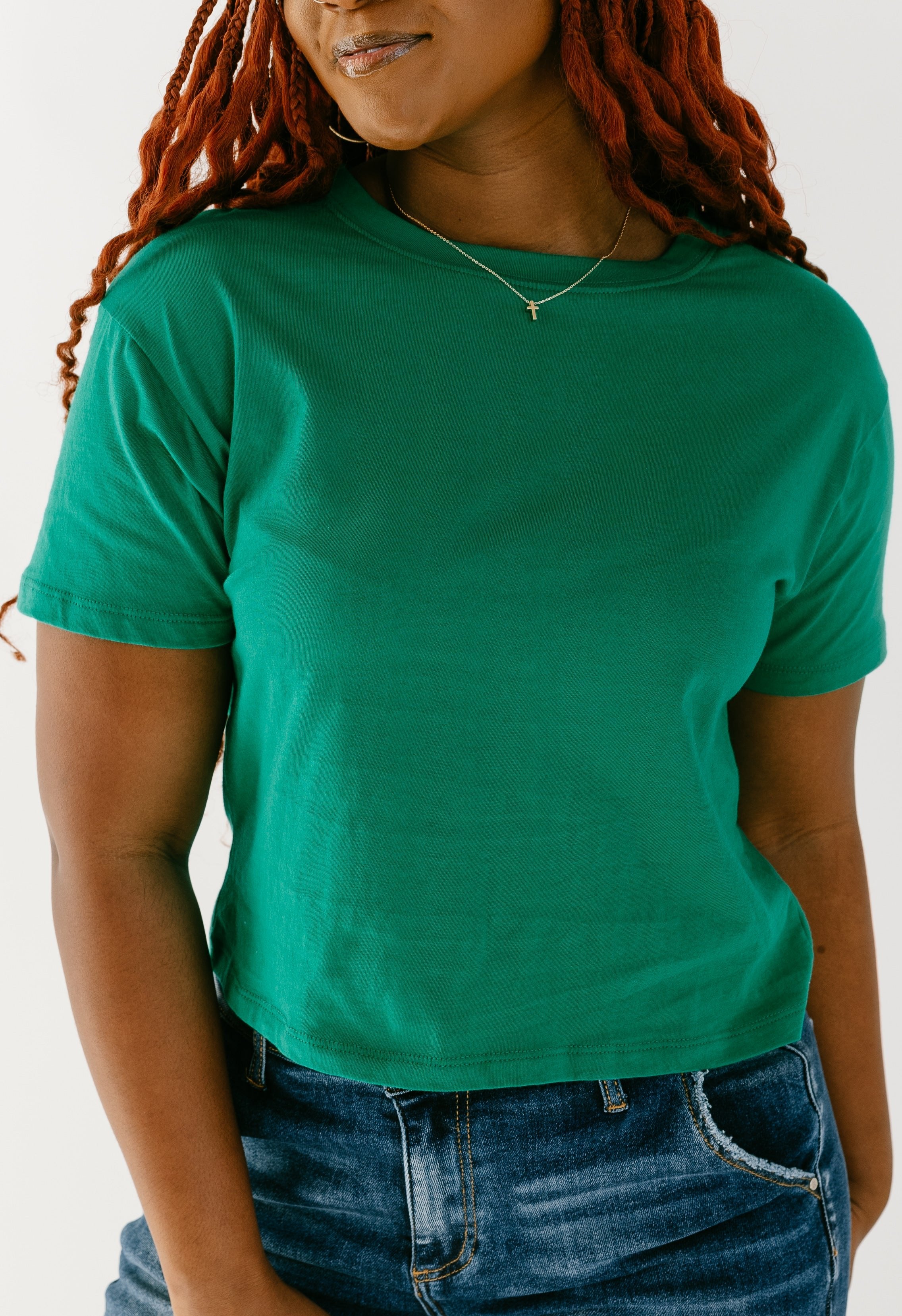 Nicki Tee - KELLY GREEN - willows clothing S/S Shirt