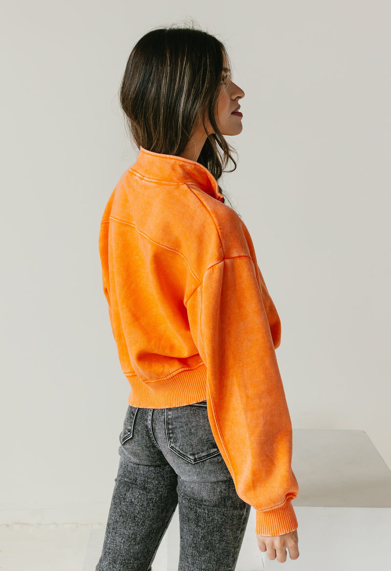 Pastel discount orange sweatshirt