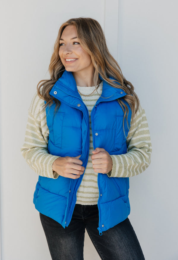 Rainier Vest - BLUE - willows clothing Vest