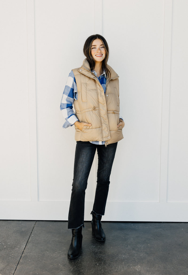 Rainier Vest - KHAKI - willows clothing Vest