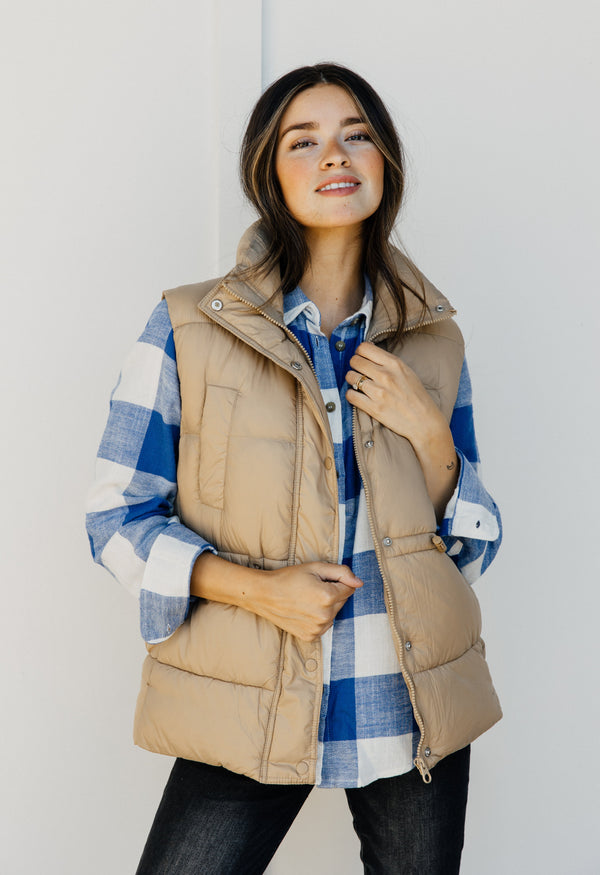 Rainier Vest - KHAKI - willows clothing Vest