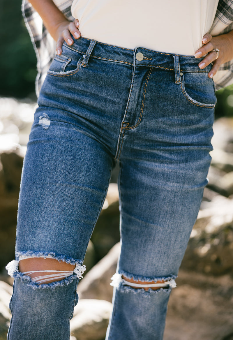 Reece Jeans - DARK - willows clothing Straight Leg