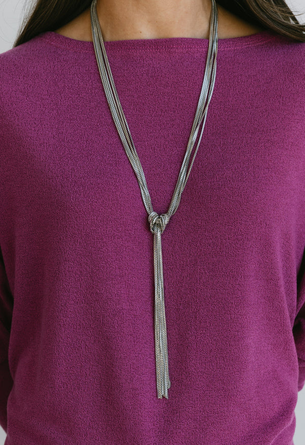 Salvatore Necklace - SILVER - willows clothing NECKLACES