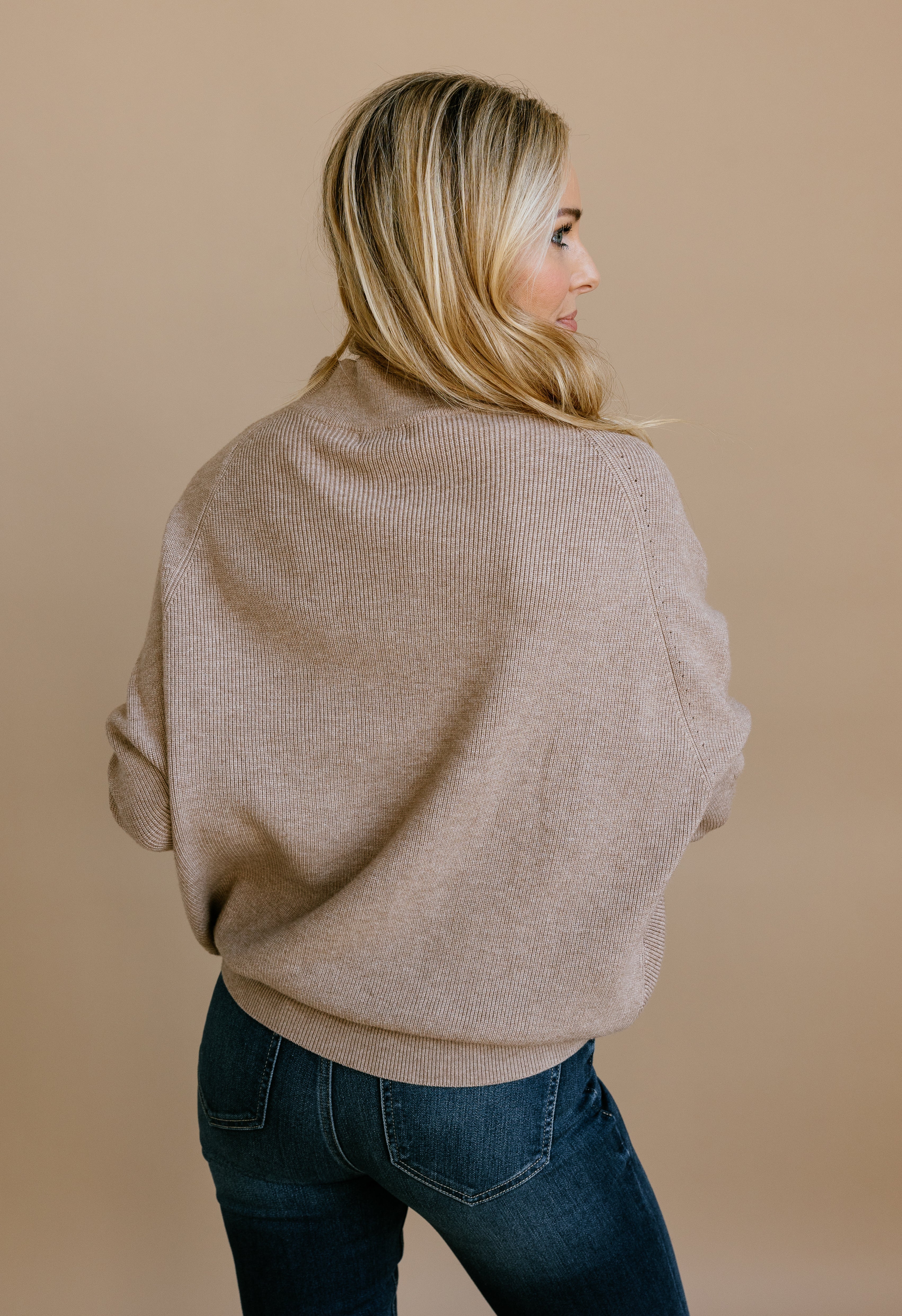 Say Hello Sweater - OATMEAL - willows clothing SWEATER