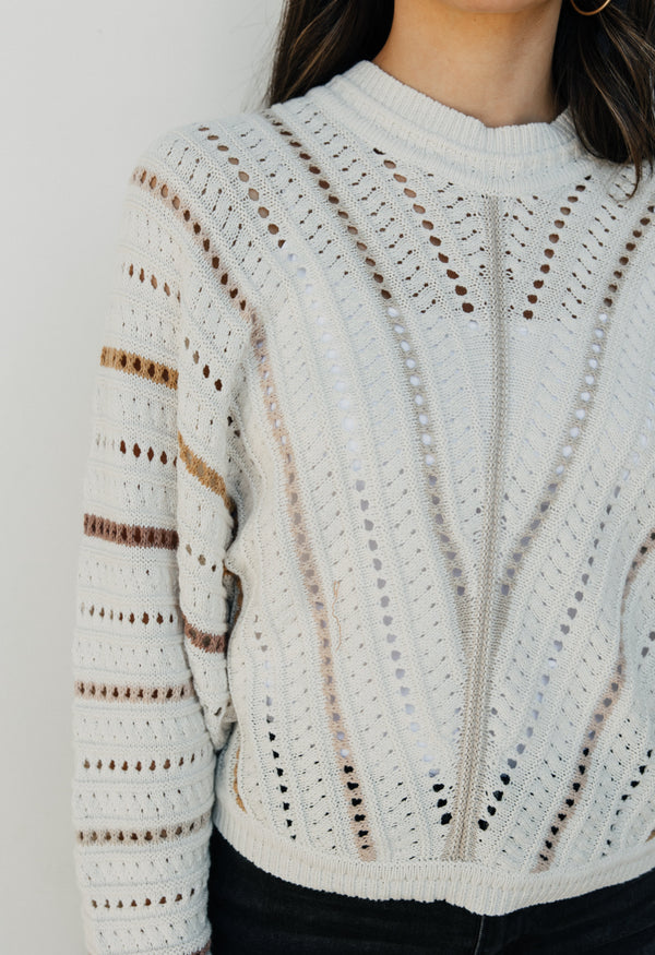 Sequoia Sweater - IVORY - willows clothing SWEATER