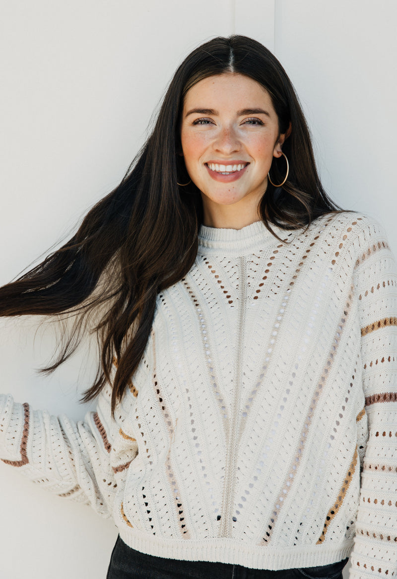 Sequoia Sweater - IVORY - willows clothing SWEATER